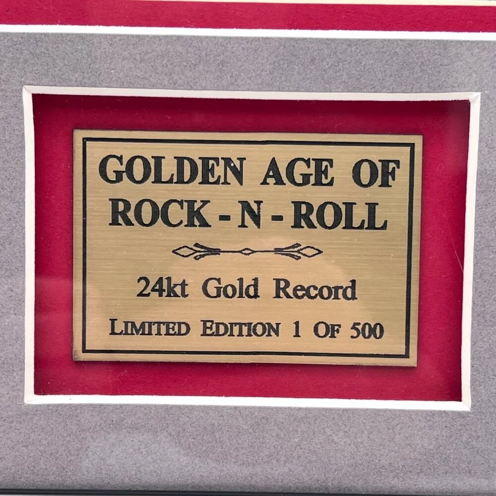 Huey Lewis & The News Hip To Be Square 24kt Gold Record Golden Age Rock N Roll - Picture 2 of 13